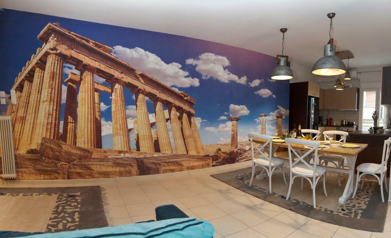 Just Athens Apt 130Sqm One Step From Metro ภายนอก รูปภาพ